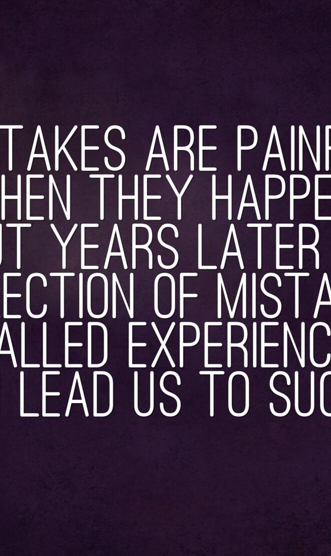 mistakes