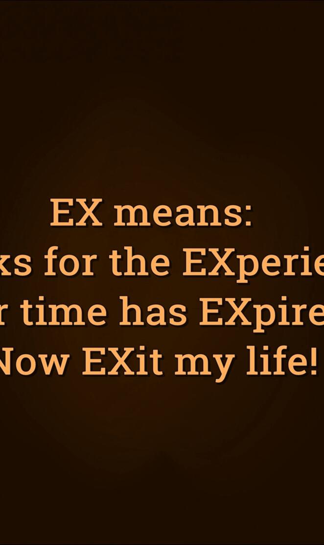 ex means