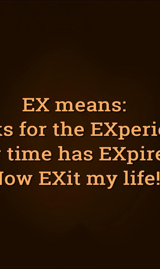 ex means