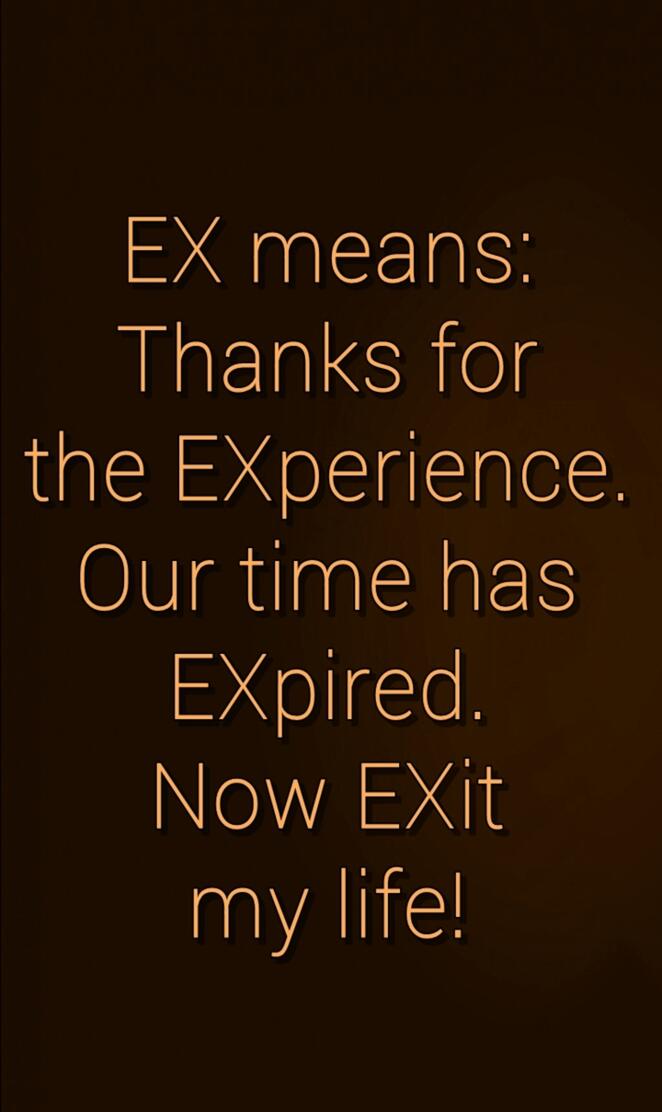 ex means