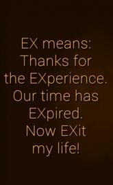 ex means