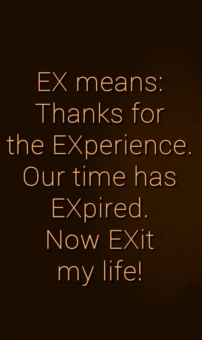 ex means