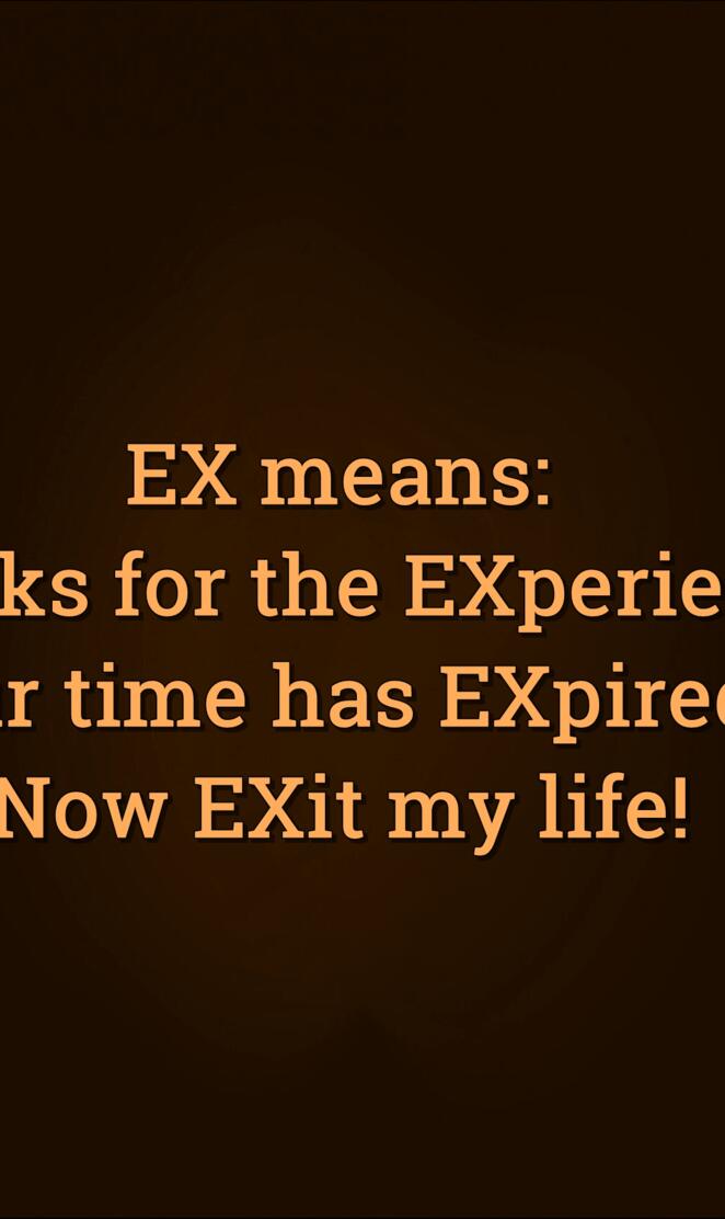 ex means