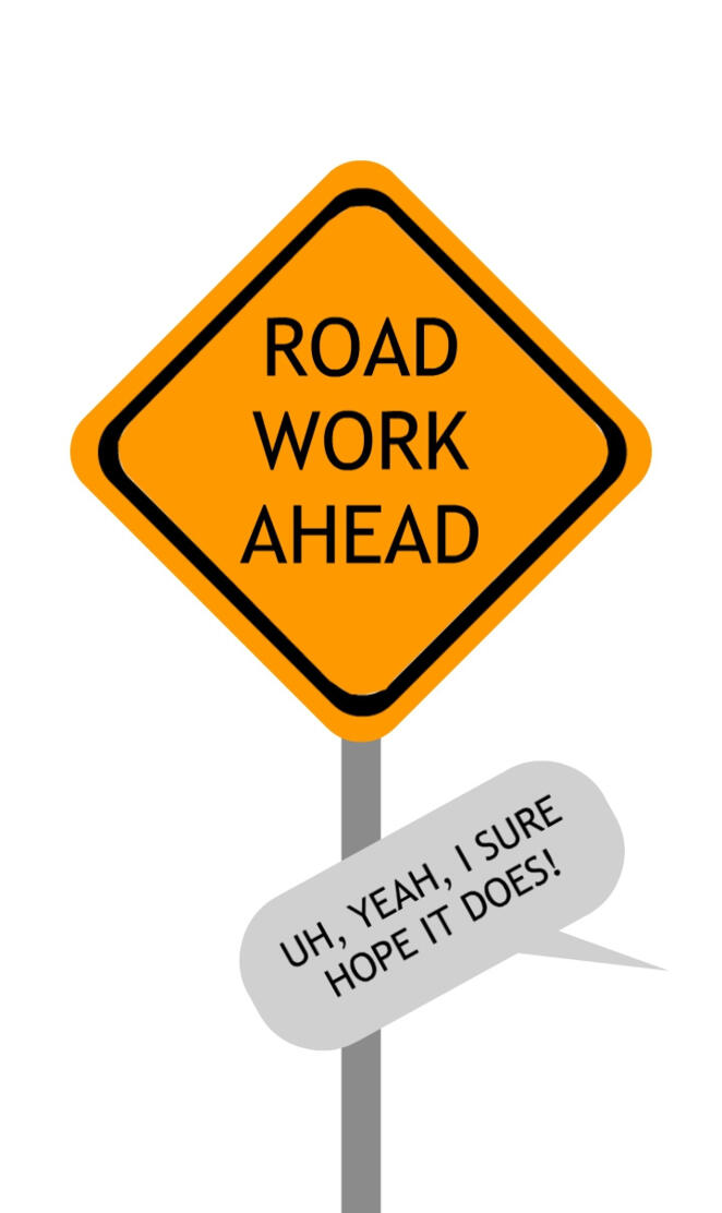 road work ahead