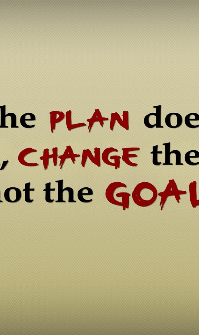 plan not goal