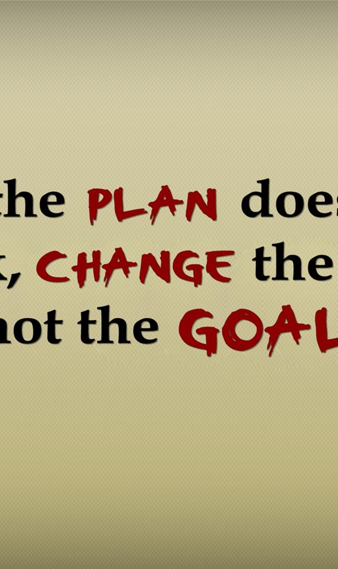 plan not goal
