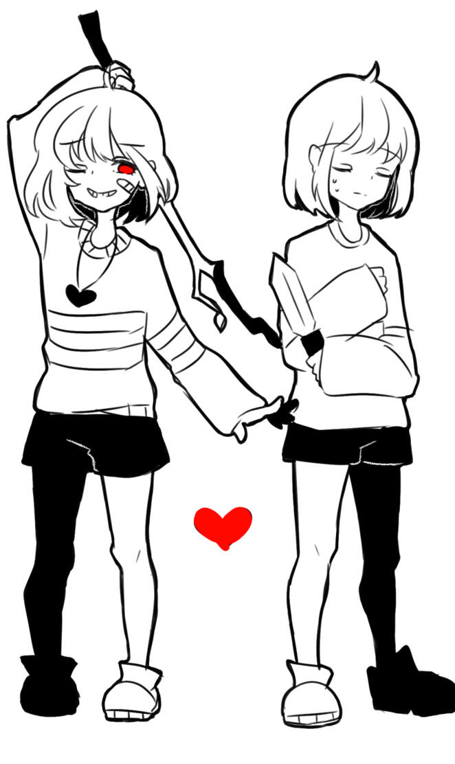Chara and frisk