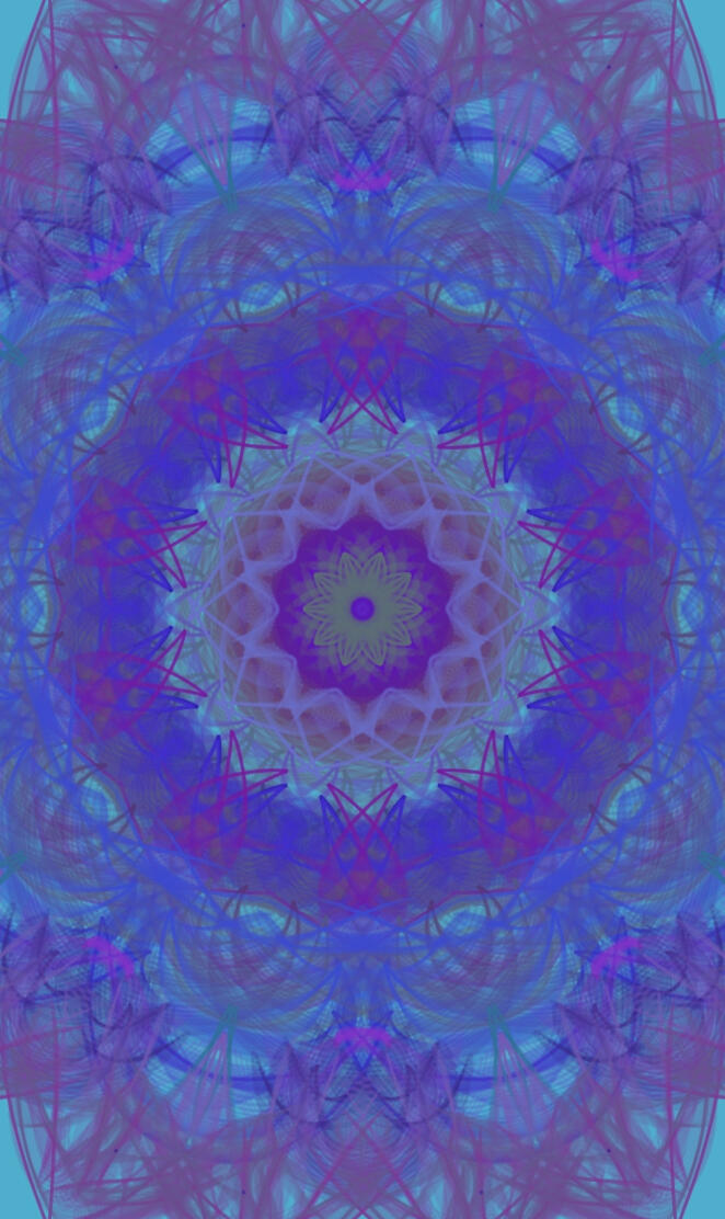 Purple blue mandala