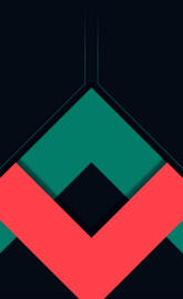 black orange green 3d