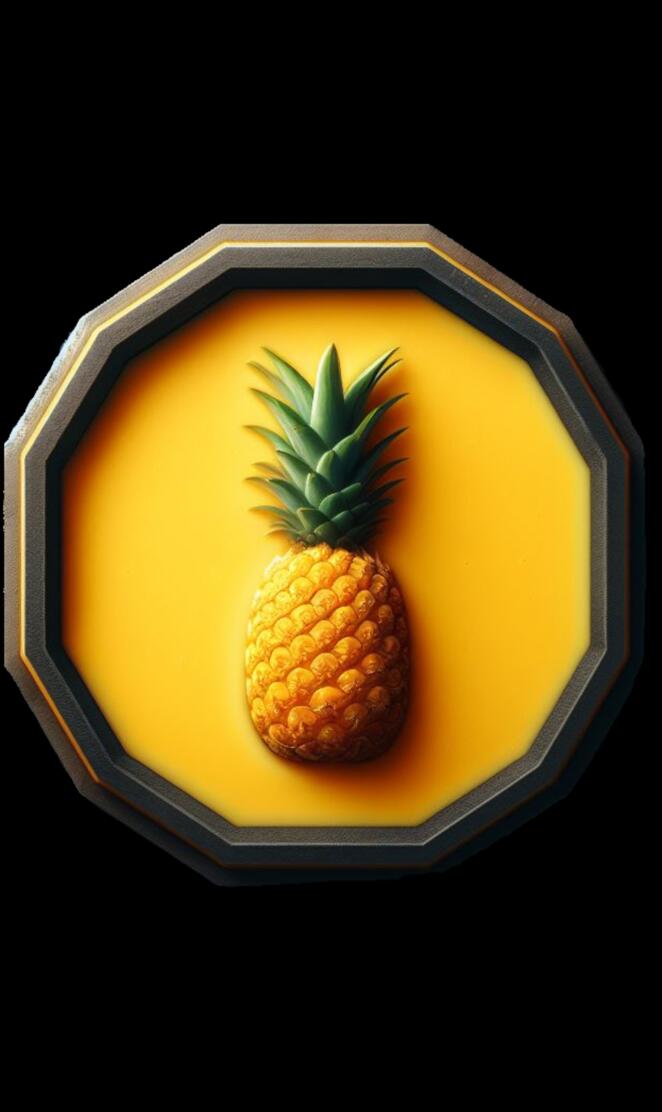 Yellow Pineapple Art