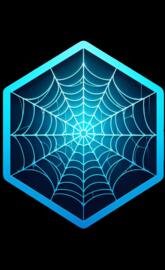 Blue Spiderweb Octagon