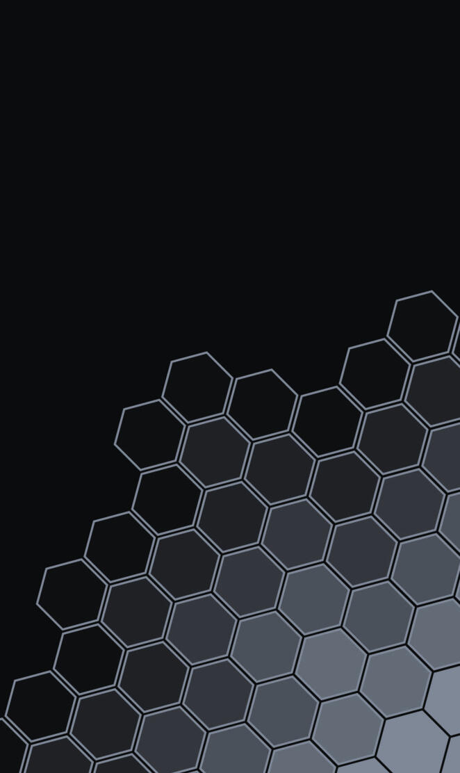 Black hexagons