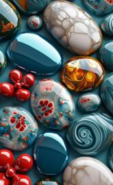 Gem stones wallpaper