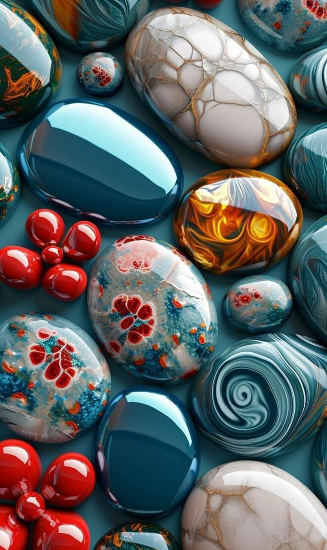 Gem stones wallpaper