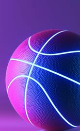 basket ball neon