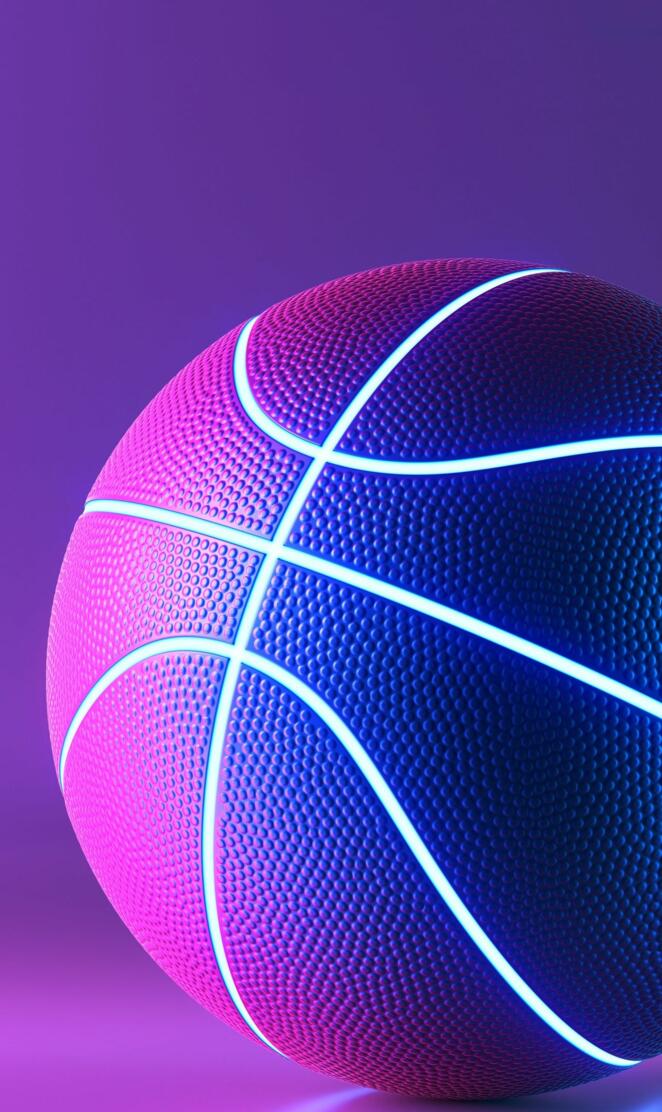 basket ball neon