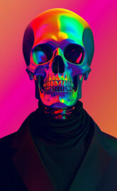 3d art skull