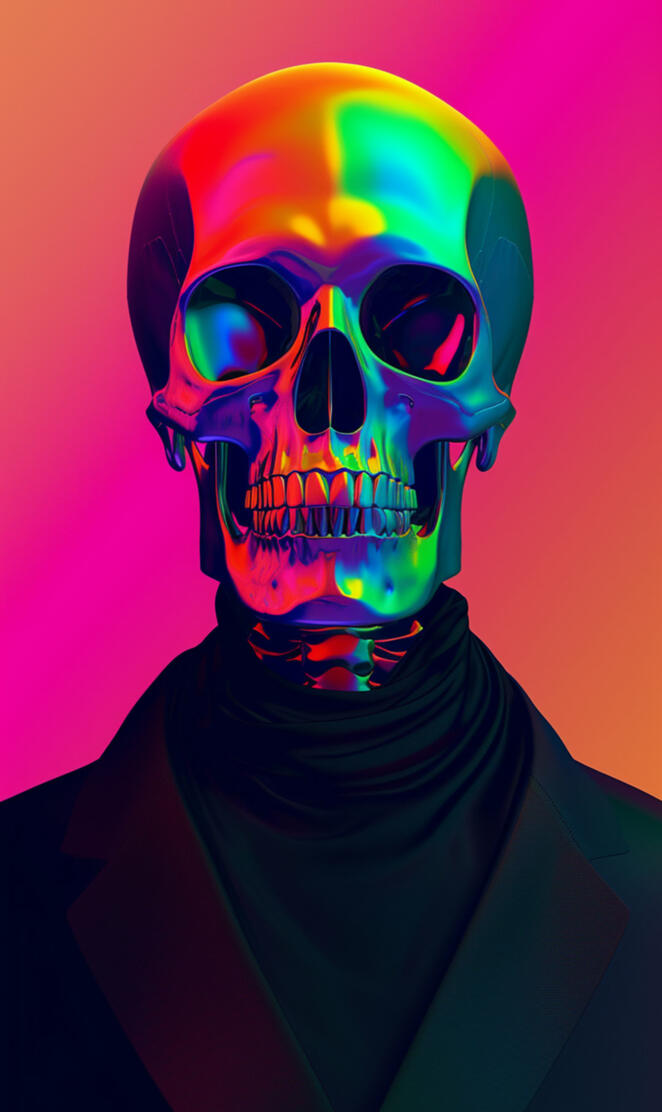 3d art skull