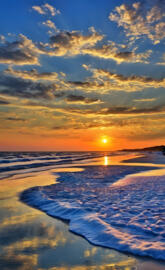 sunset Alabama Beach