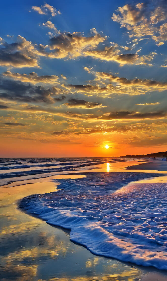 sunset Alabama Beach