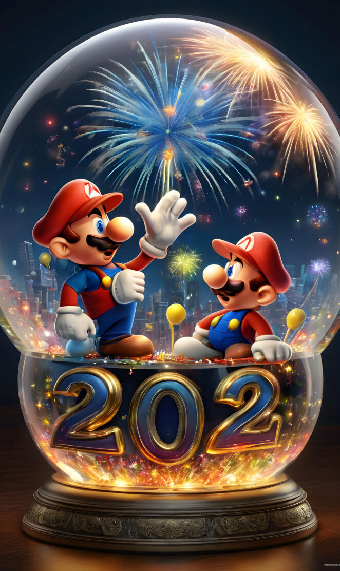 Mario Brothers 2025 stamp