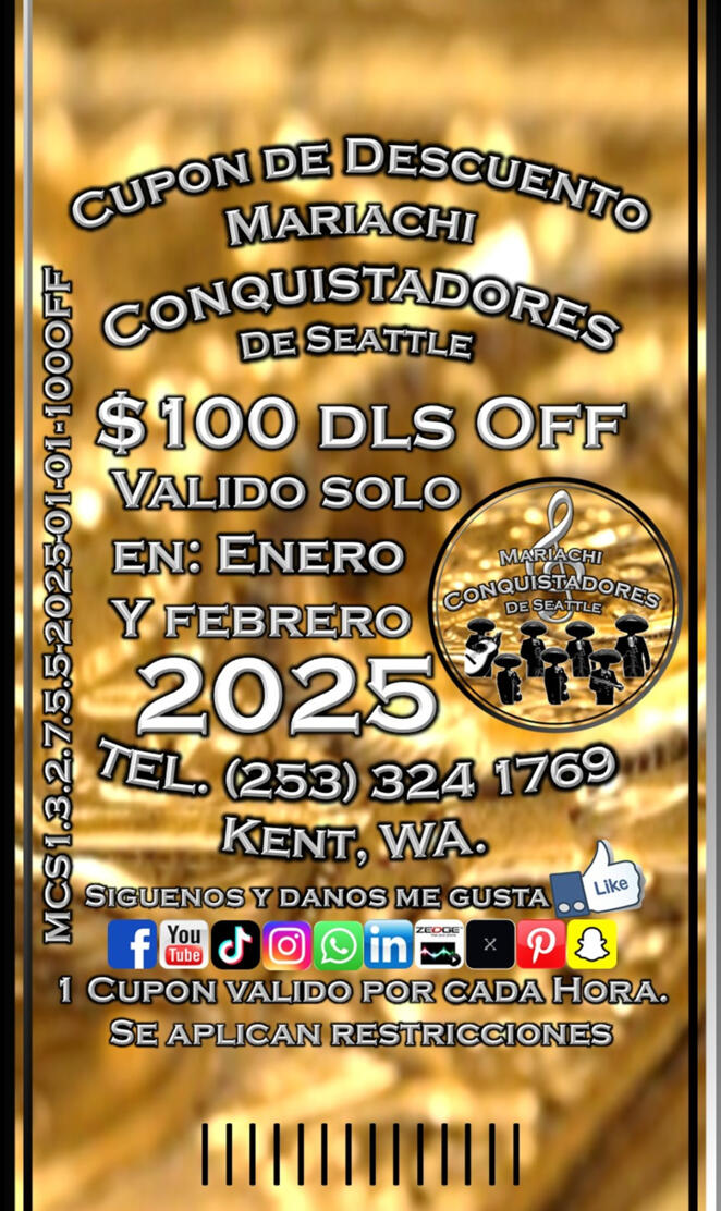 Iniciamos el 2025 ofreciendo este cupón de $100dls.