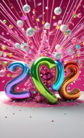 a pair of colorful sandals