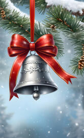 silver jingle bell