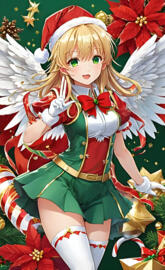 Cutesy Christmas Angel with 6 Fingers