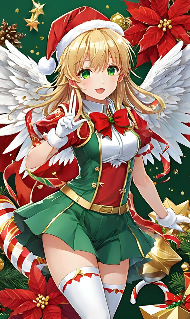 Cutesy Christmas Angel with 6 Fingers