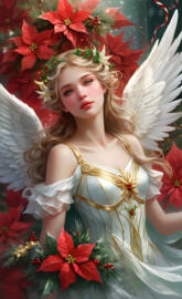 Chistmas Romance Novel Cover Angel