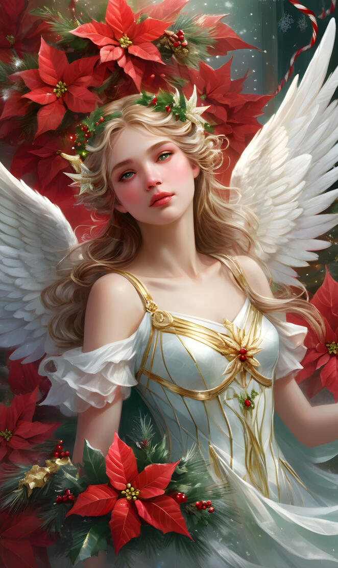 Chistmas Romance Novel Cover Angel