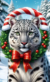 snow leopard christmas