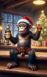 Happy Monkey jingle balls 🐒 🤣