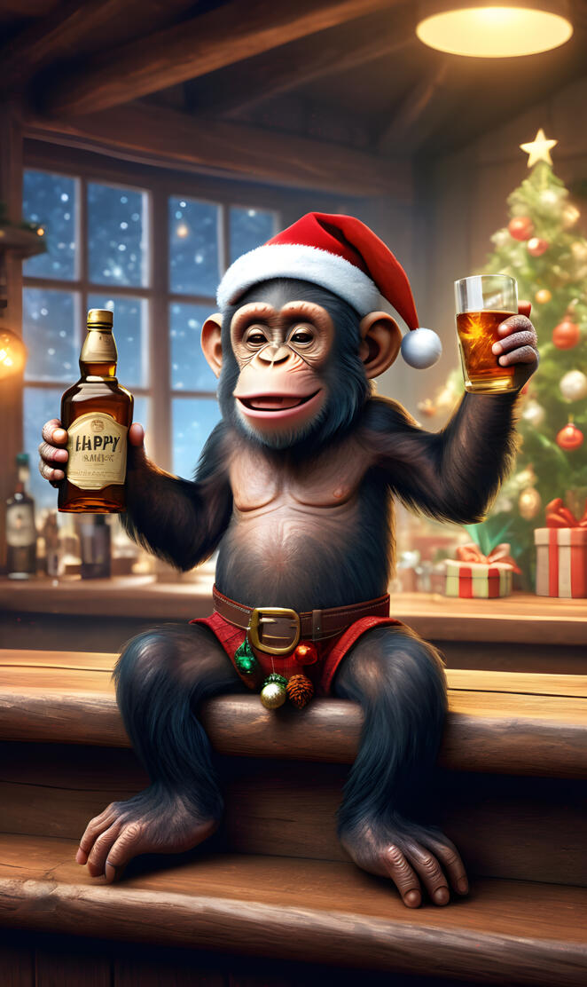 Happy Monkey jingle balls 🐒 🤣