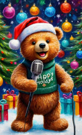 singing christmas bear
