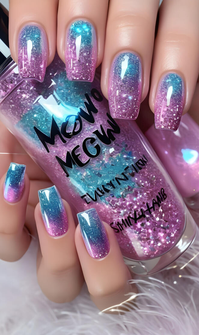 a person's hand with painted fingernails