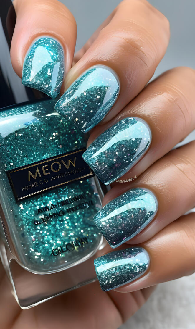 a hand holding a bottle of nail polish