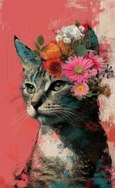Floral cat