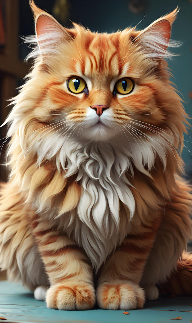 Fluffy cat
