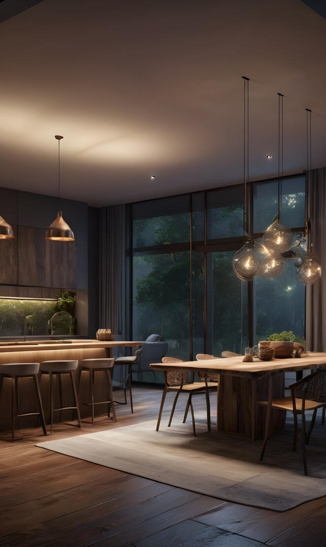 foggy outside kitchen