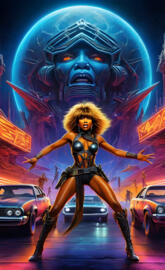 Tina Turner futuristic thunderdome