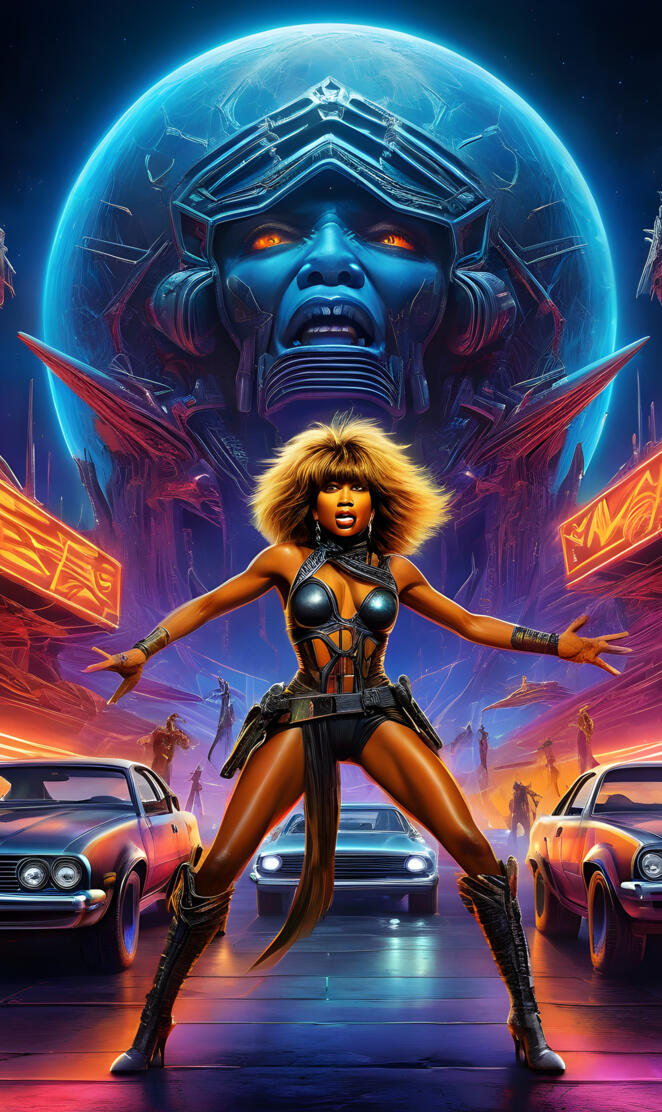 Tina Turner futuristic thunderdome