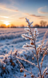 a close up of a tree branch with snow on it