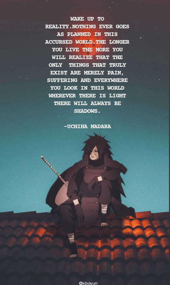 MADARA UCHIHA QUOTE