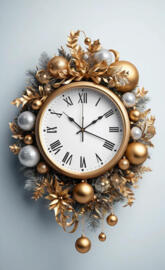 "Festive Countdown: A Holiday Clock Decor"