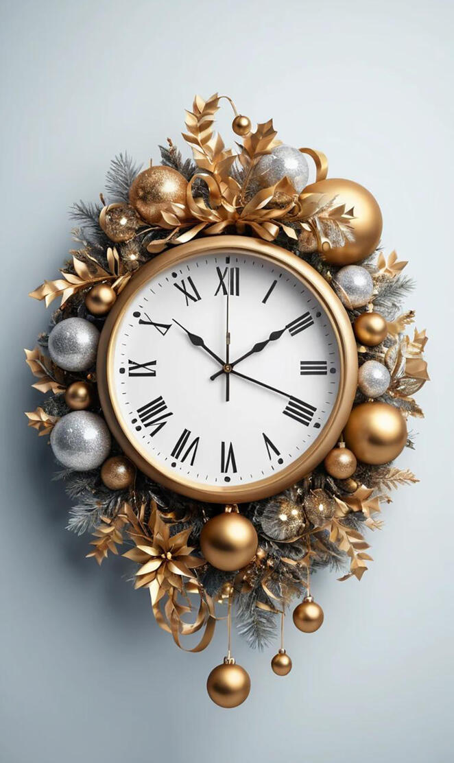"Festive Countdown: A Holiday Clock Decor"