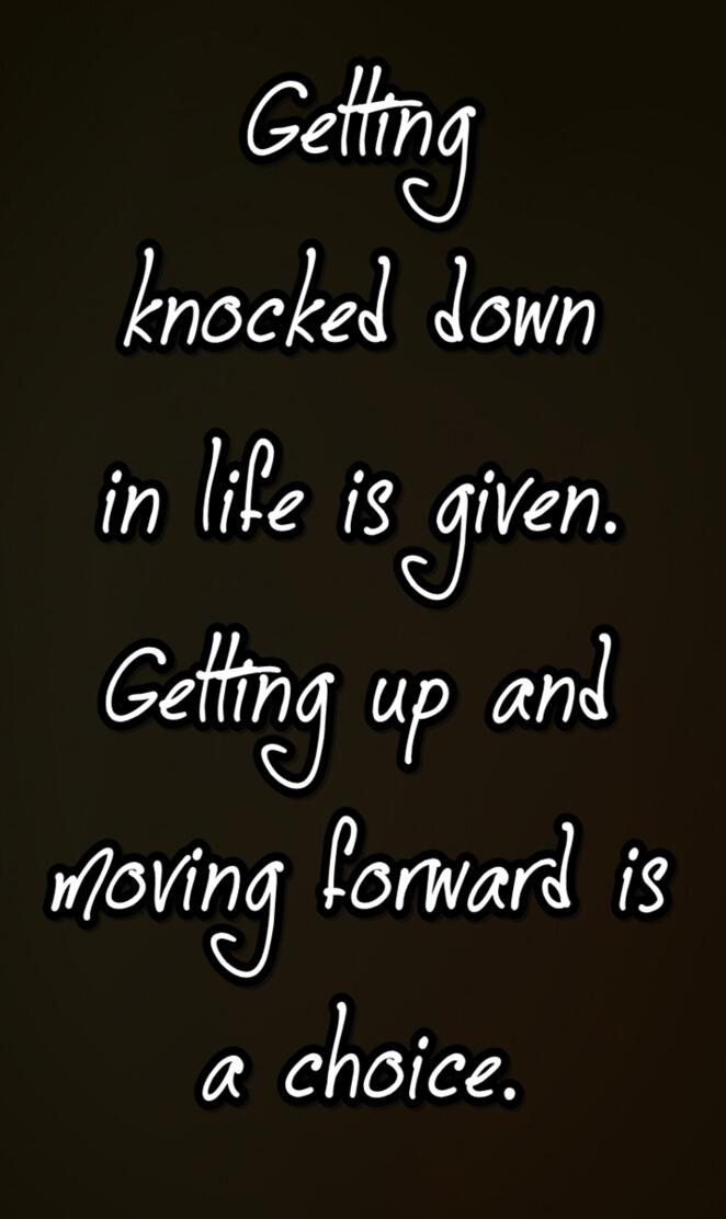 knocked down