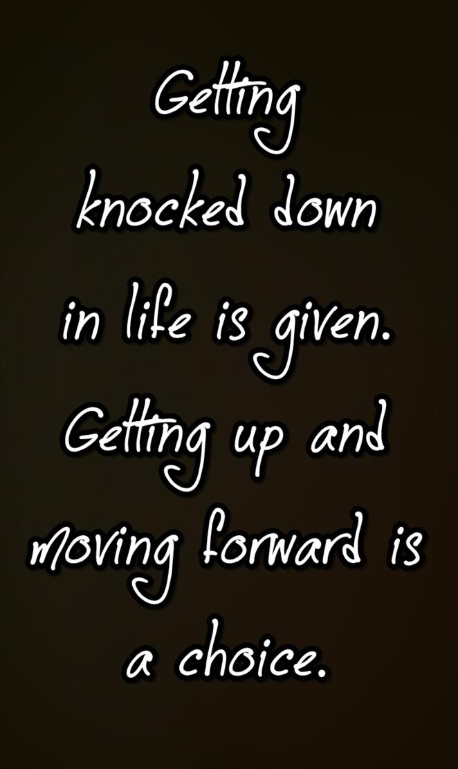 knocked down