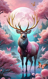 a deer with antlers